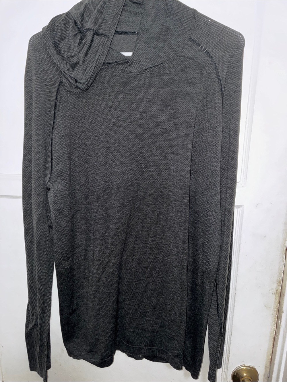 Women Dark Gray Lightweight Hooded Long-Sleeve Shirt
